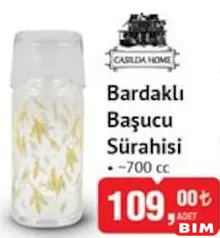 CASİLDA HOME BARDAKLI BAŞUCU SÜRAHİSİ 700 CC CASİLDA HOME BARDAKLI BAŞUCU SÜRAHİSİ 700 CC